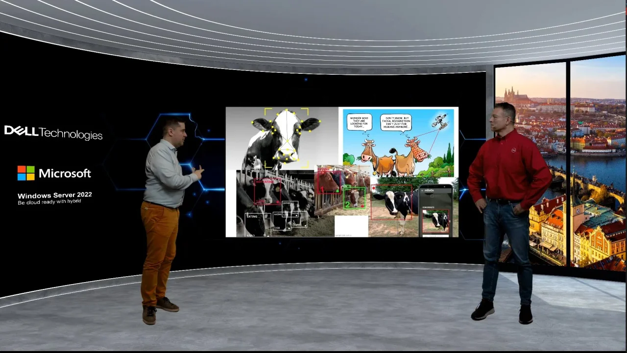Green screen scéna